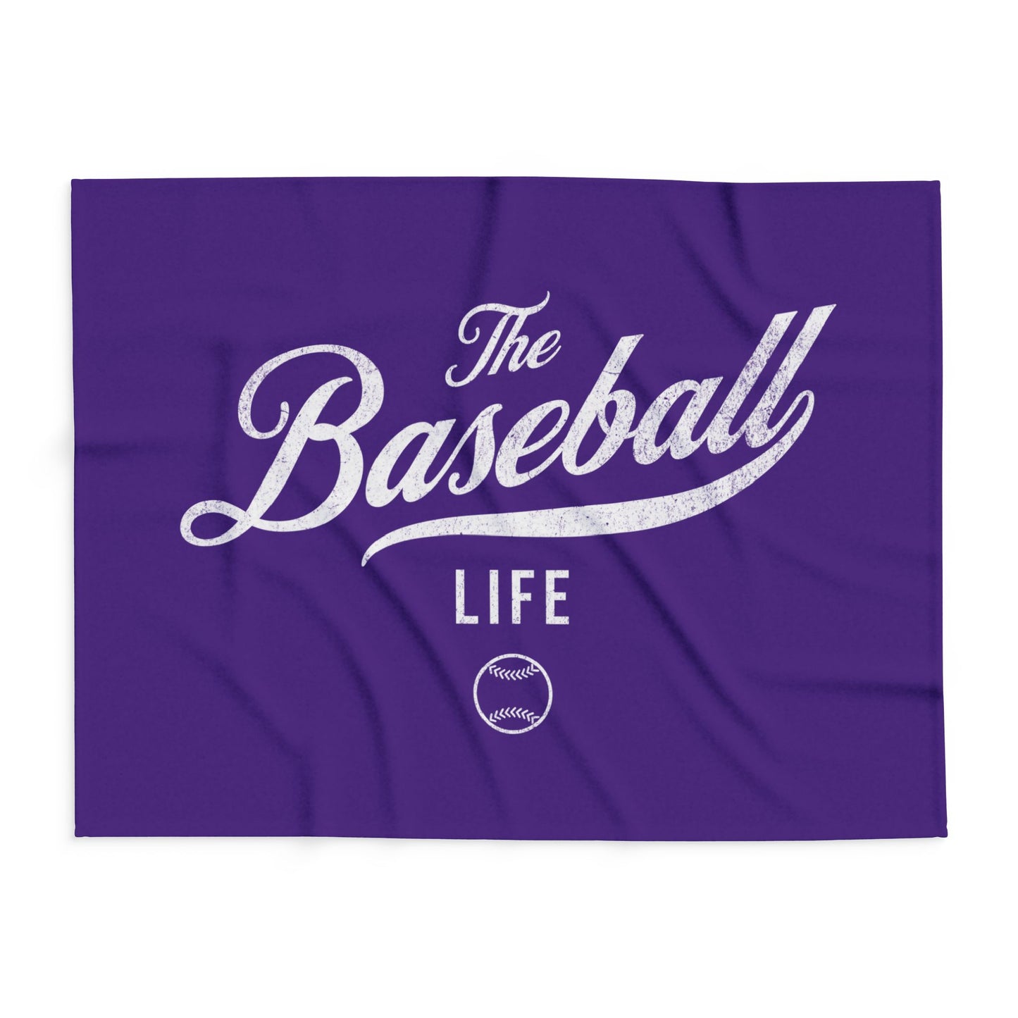 Fleece Blanket_Purple w White Print