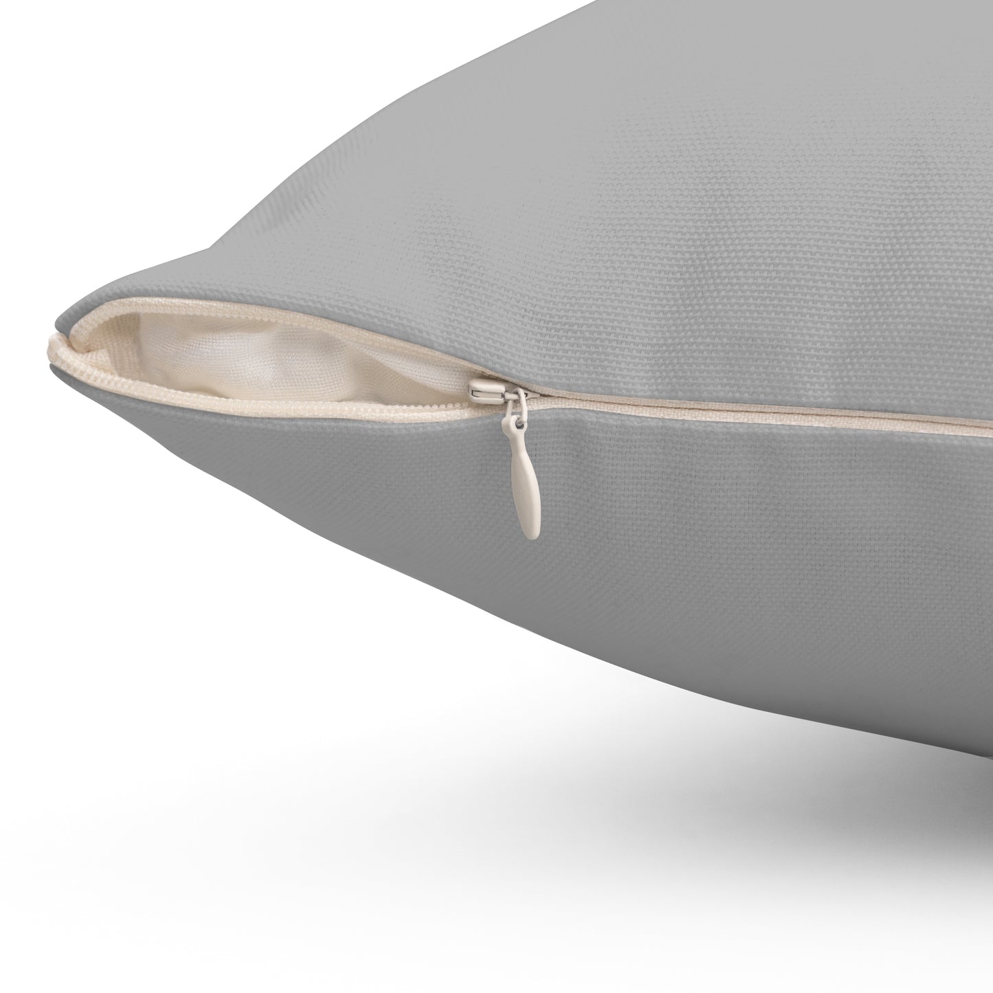 The Baseball Life Accent Pillow_Silver Gray w Red Print