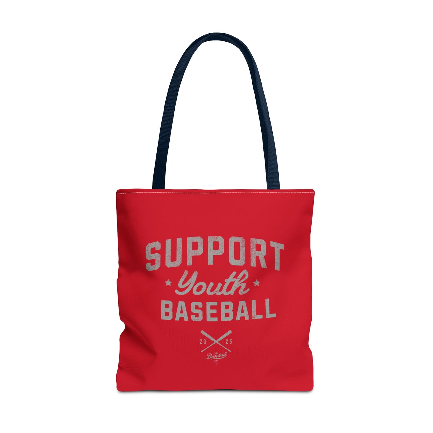 Support Youth Baseball Tote Bag_Red