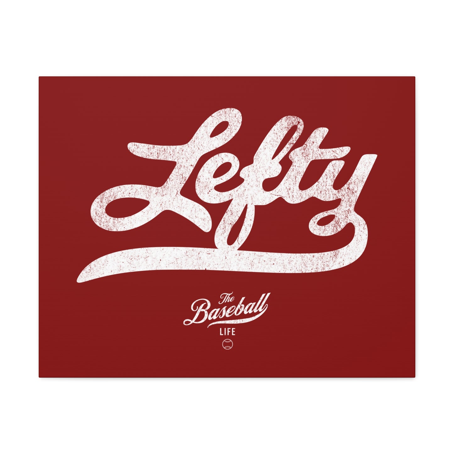 Lefty Wall Art Canvas_Cardinal Red