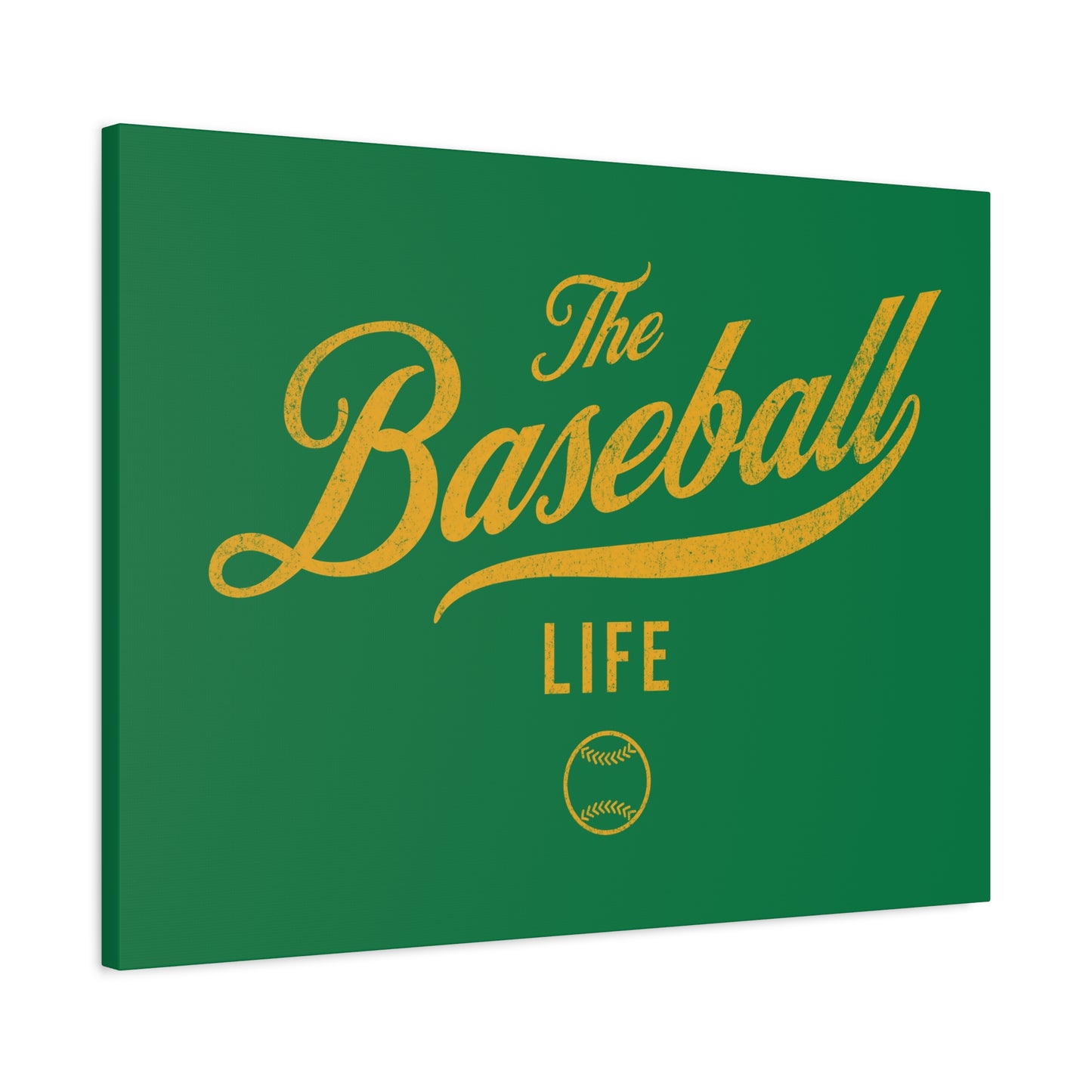 Wall Art Canvas_Green w Yellow Gold
