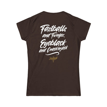 Fastballs and Fungos Women's Baseball T-Shirt