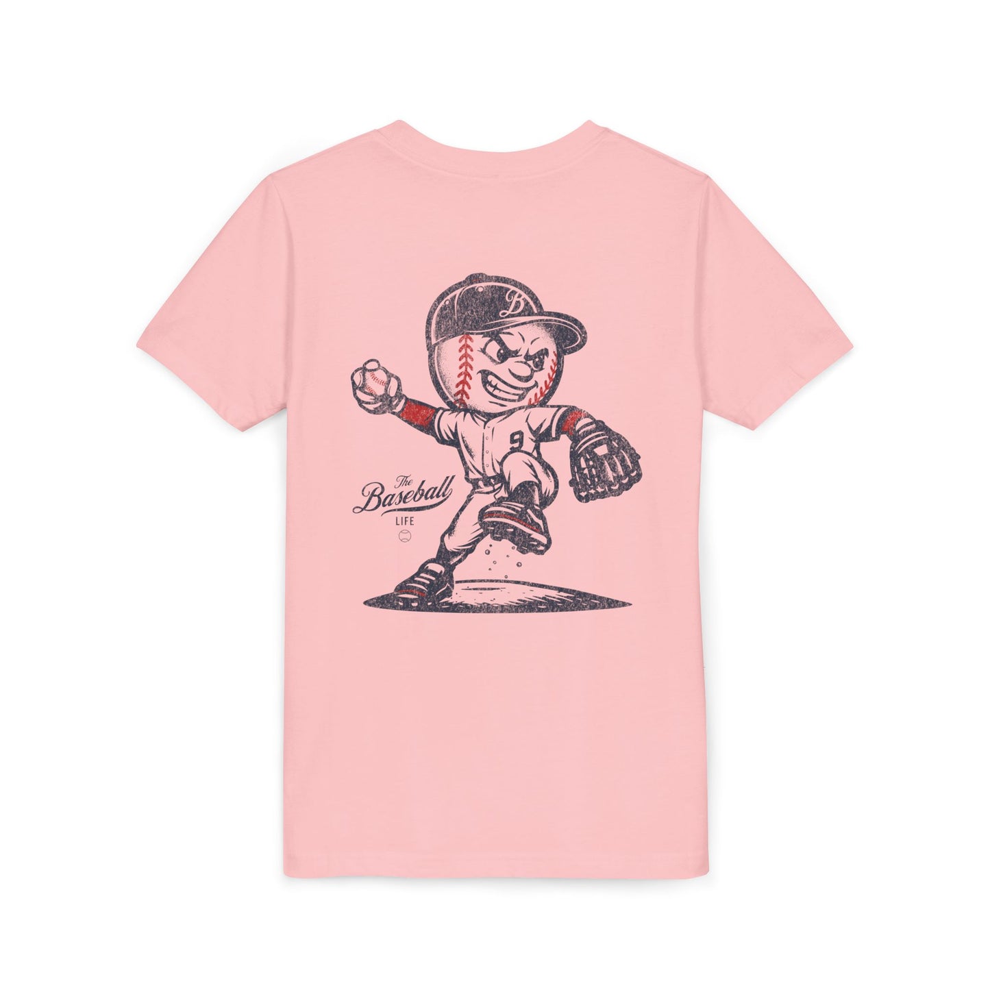 Youth Mr. Baseball Mascot Pitching T-Shirt