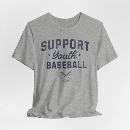 Support Youth Baseball_Navy Print T-Shirt