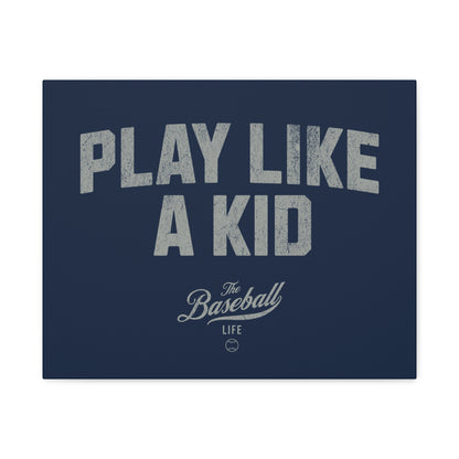 Play Like A Kid Wall Art Canvas_Navy
