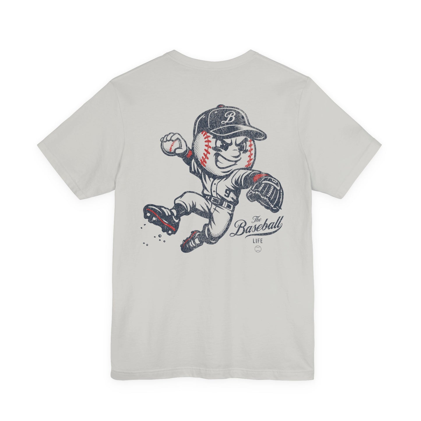 Mr. Baseball Mascot Leaping Throw T-Shirt