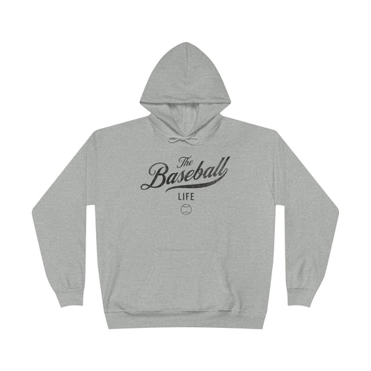 The Baseball Life Hoodie w/Grommets_Black Print
