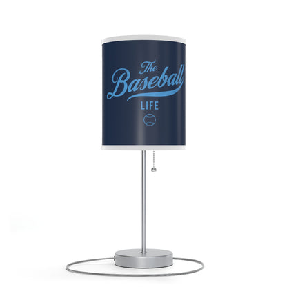 Table Lamp_Navy w Carolina Blue Print