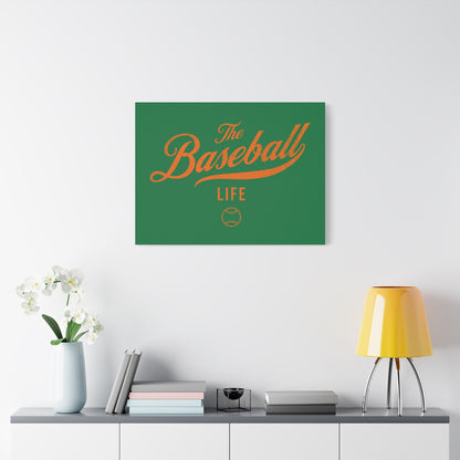 Wall Art Canvas_Green w Orange