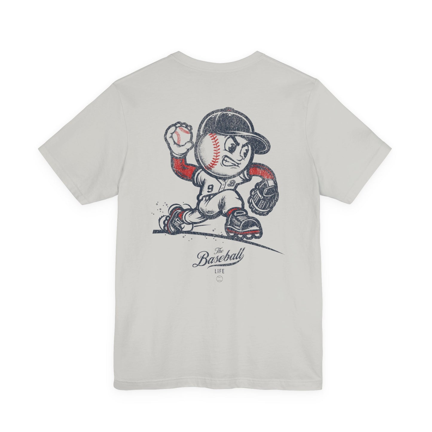 Mr. Baseball Mascot Pitching T-Shirt