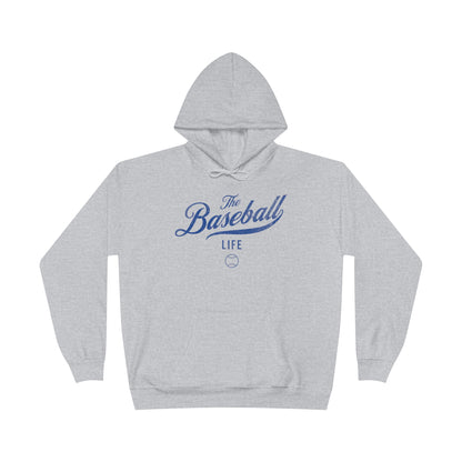 The Baseball Life Hoodie w/Grommets_Royal Blue Print