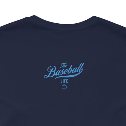 The Baseball Life Classic Script T-Shirt_Carolina Blue Print