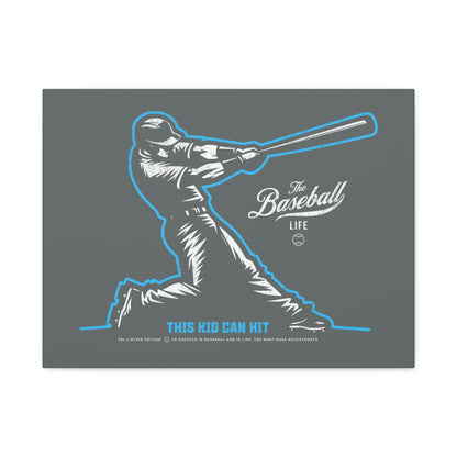 This Kid Can Hit Wall Art Canvas_Dark Gray