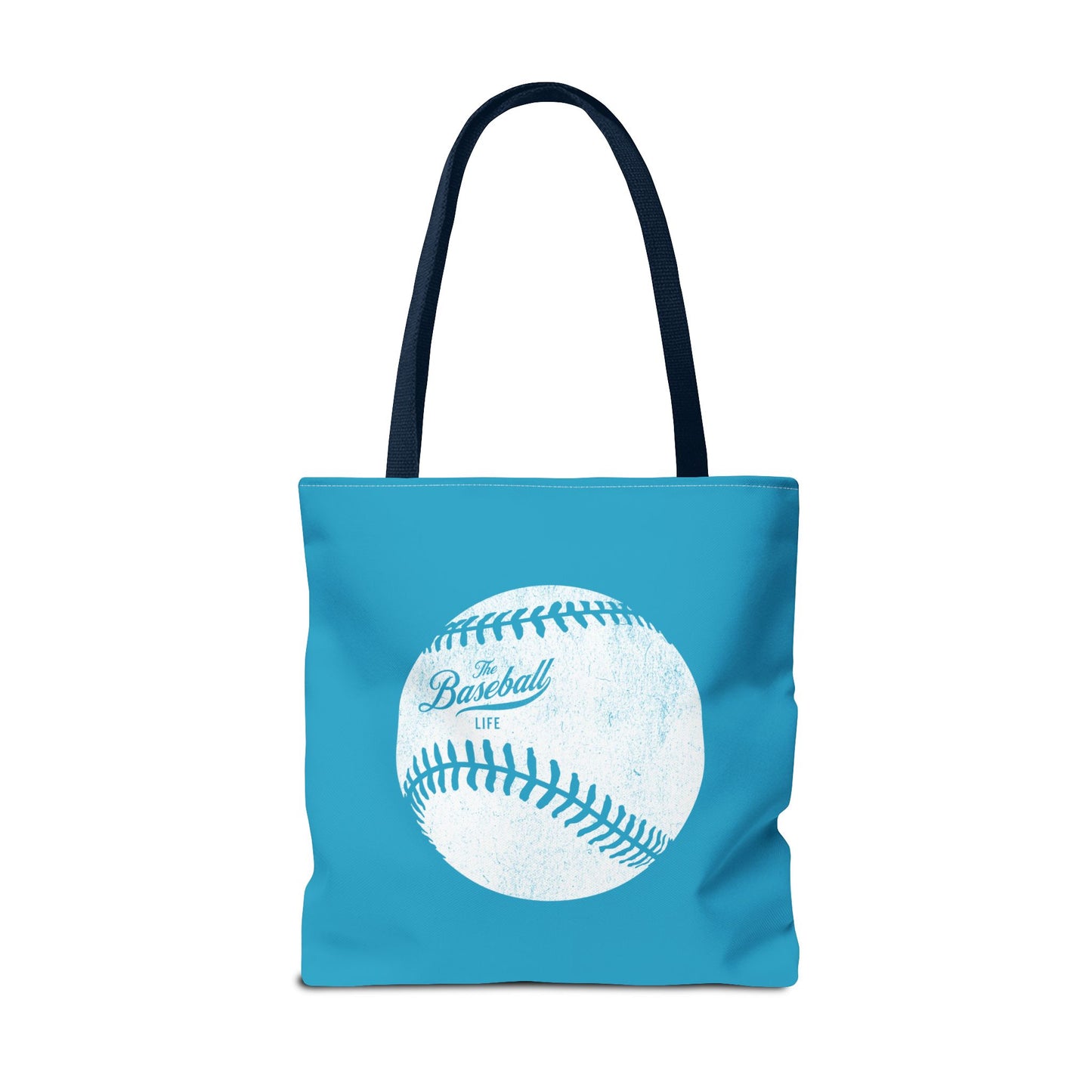 Weathered Baseball Tote Bag_Turquoise