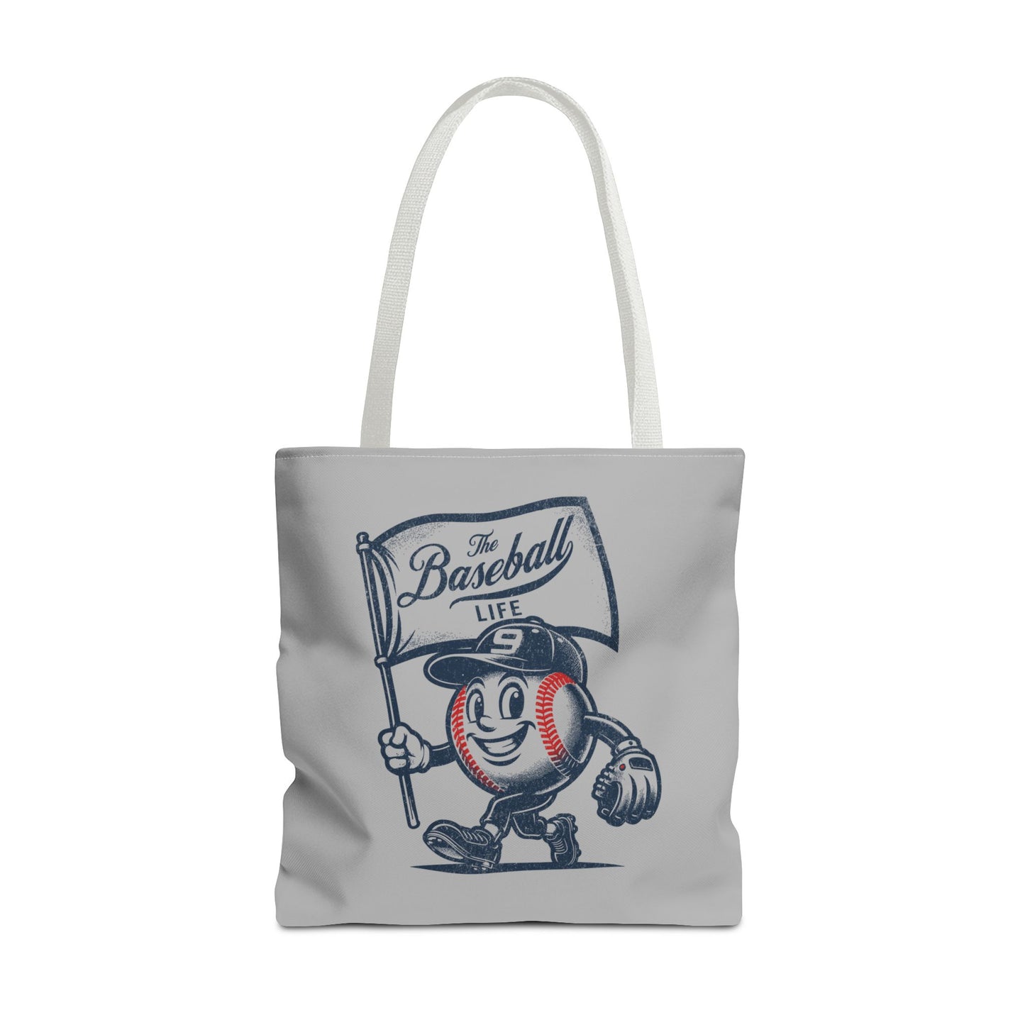 Mr. Baseball Mascot Flying Flag Tote