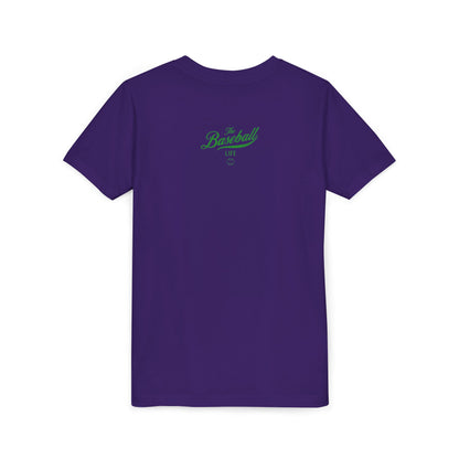 Youth The Baseball Life Classic Script T-Shirt_Green Print