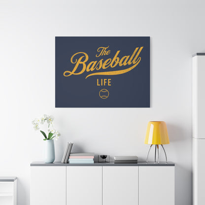 Wall Art Canvas_Navy w Yellow Gold