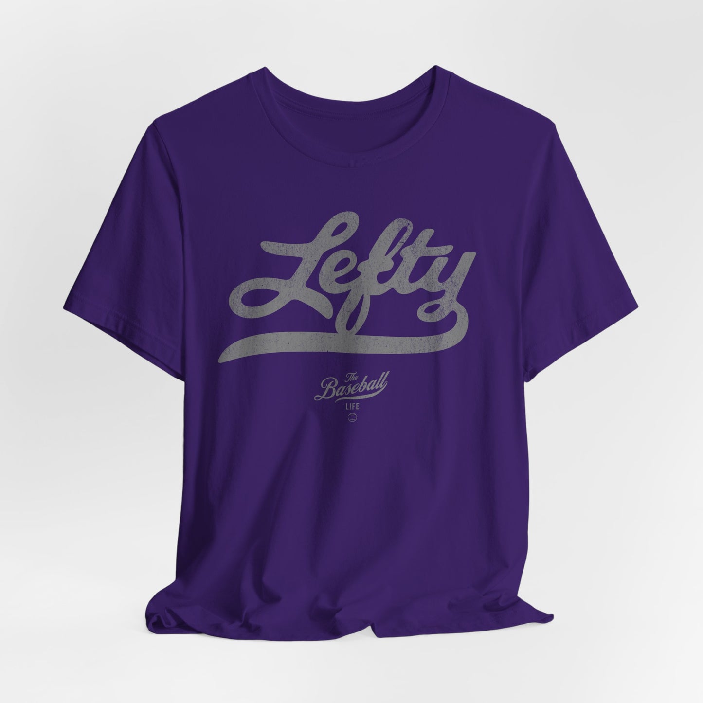 Lefty Baseball T-Shirt - Charcoal Gray Print