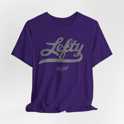 Lefty Baseball T-Shirt - Charcoal Gray Print