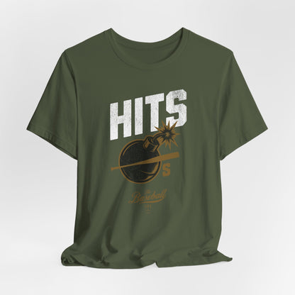 Hits Bombs Baseball T-Shirt
