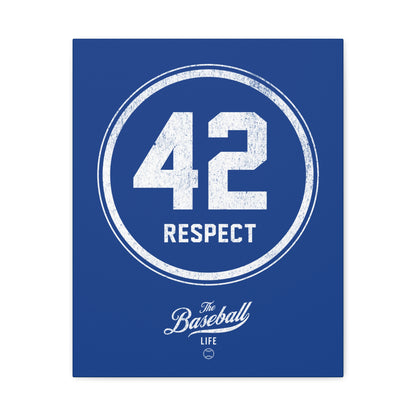 42 RESPECT_Jackie Robinson Tribute Wall Art Canvas