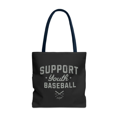 Support Youth Baseball Tote Bag_Black