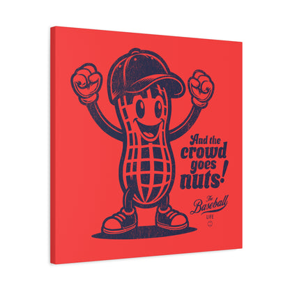 Crowd Goes Nuts Wall Art Canvas_Coral Red