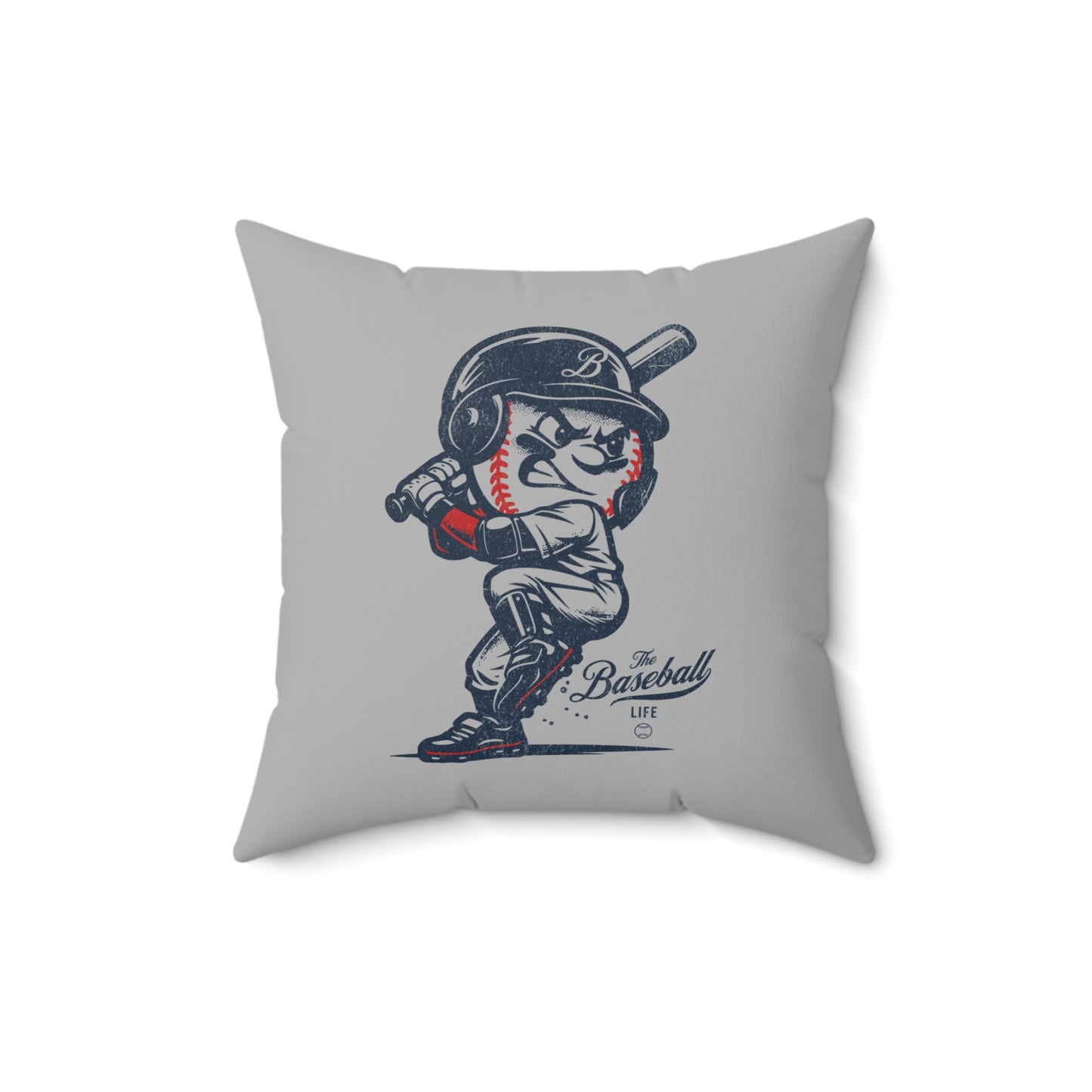 Accent Pillow Mr. Baseball Mascot Batting
