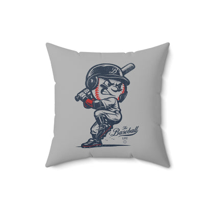 Accent Pillow Mr. Baseball Mascot Batting