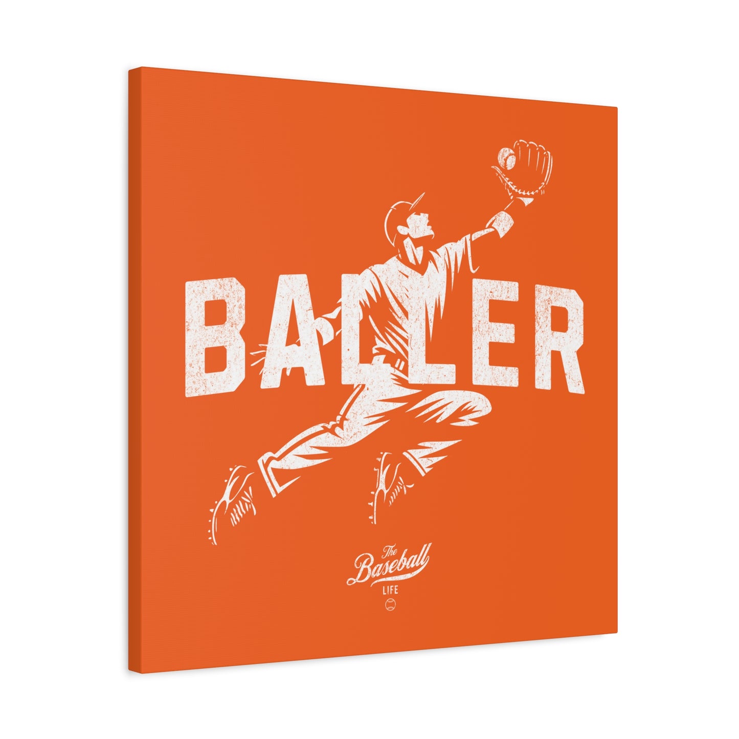 Baller Wall Art Canvas_Orange