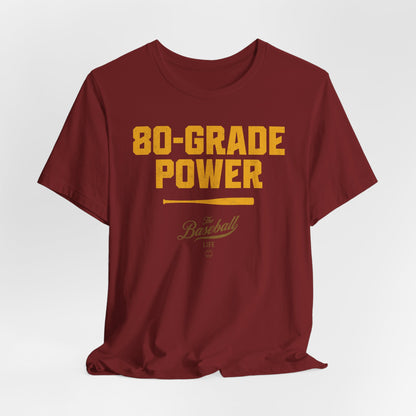 80 Grade Power Baseball T-Shirt