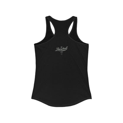The Baseball Life Classic Script Tank_Silver Gray Print
