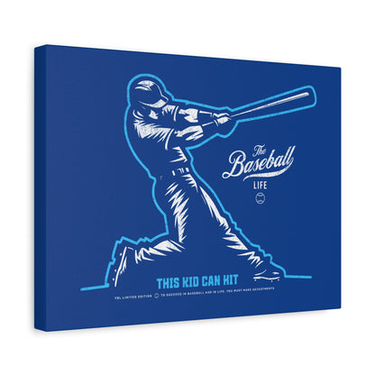 This Kid Can Hit Wall Art Canvas_Royal Blue