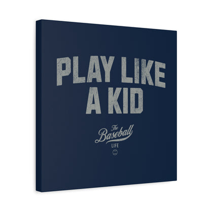 Play Like A Kid Wall Art Canvas_Navy