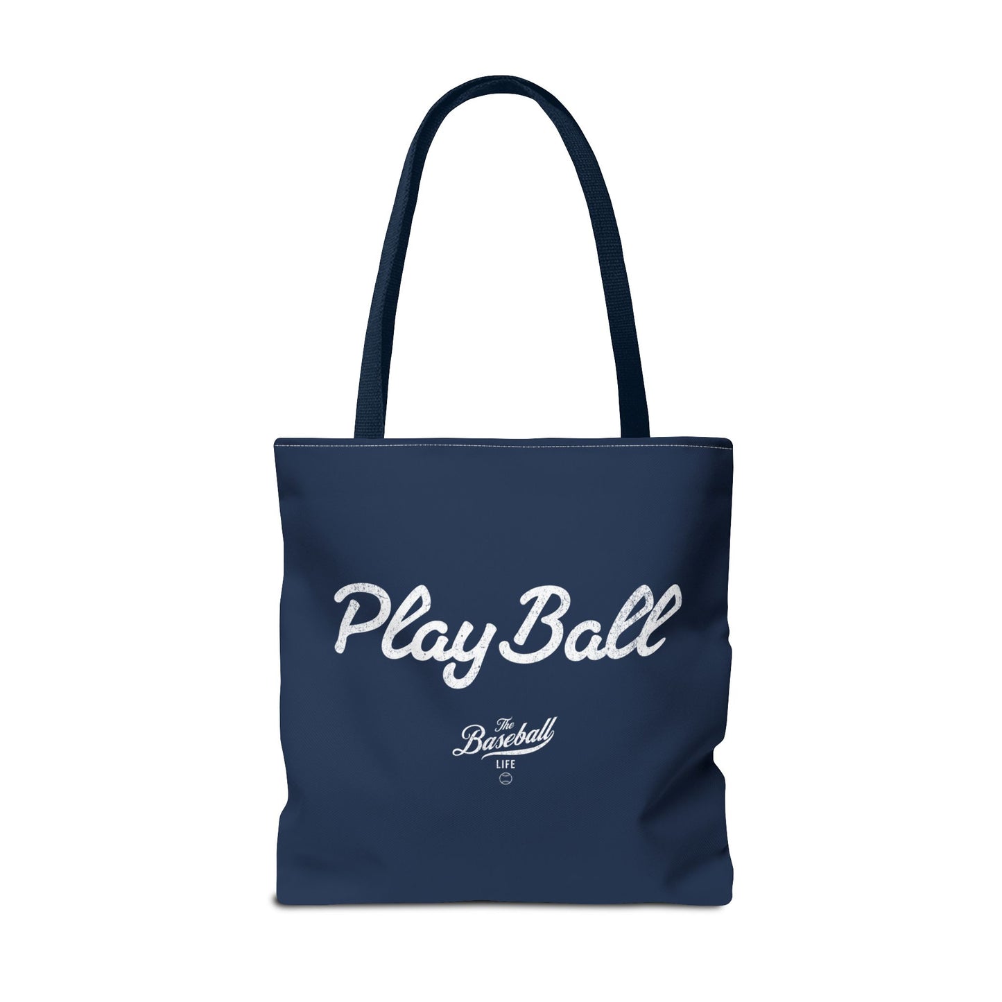 Play Ball Tote Bag_Navy with White Print