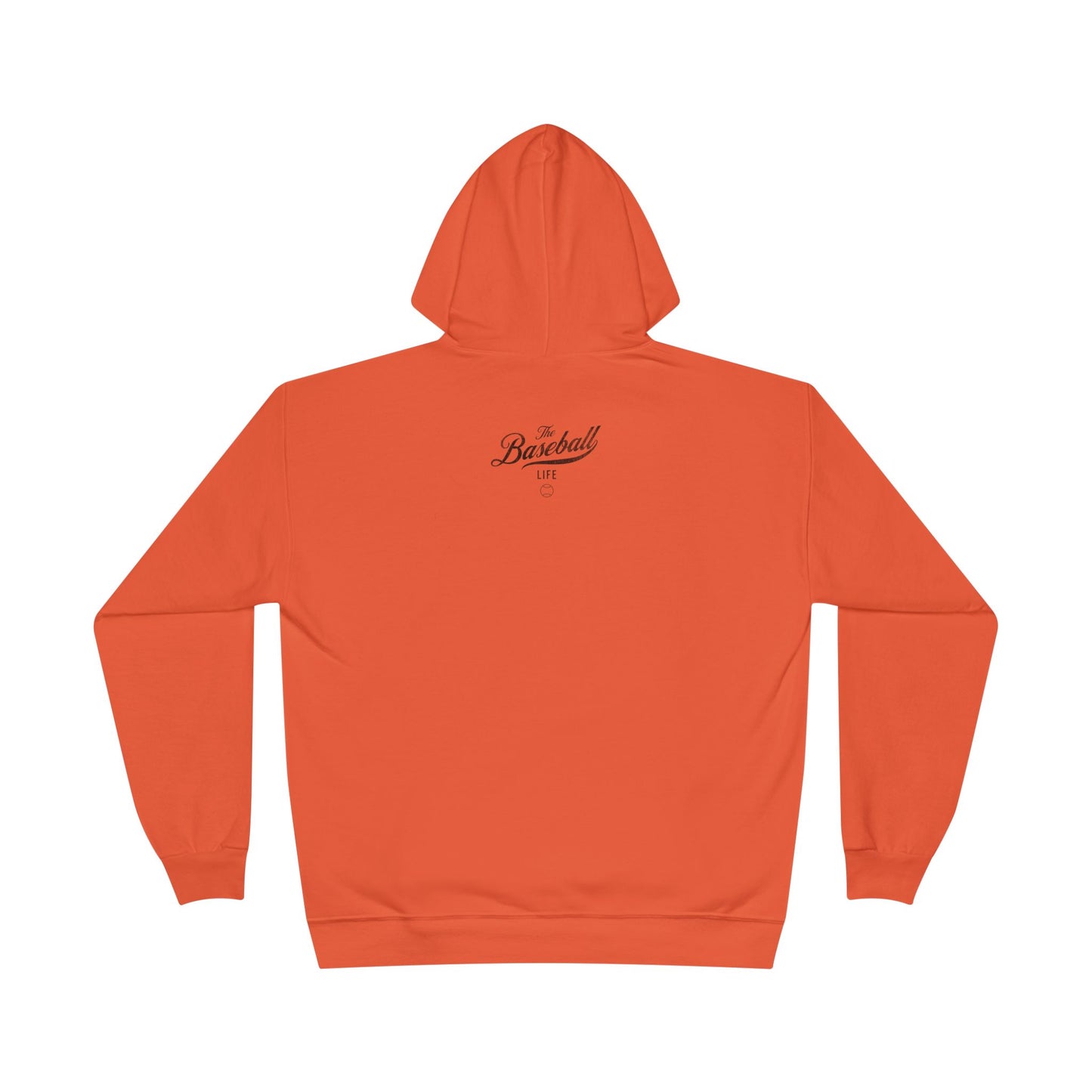 The Baseball Life Hoodie w/Grommets_Black Print