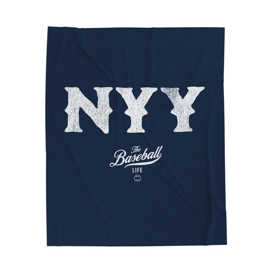 Velveteen Plush Blanket_The Baseball Life City Series_NYY