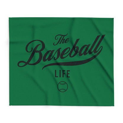 Fleece Blanket_Green w Black Print