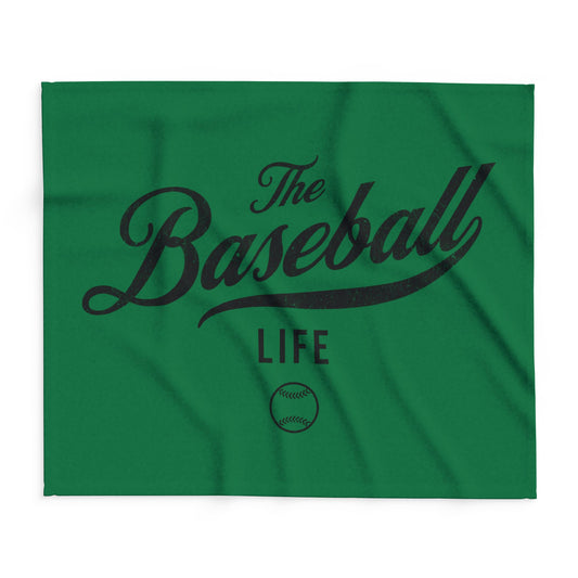 Fleece Blanket_Green w Black Print