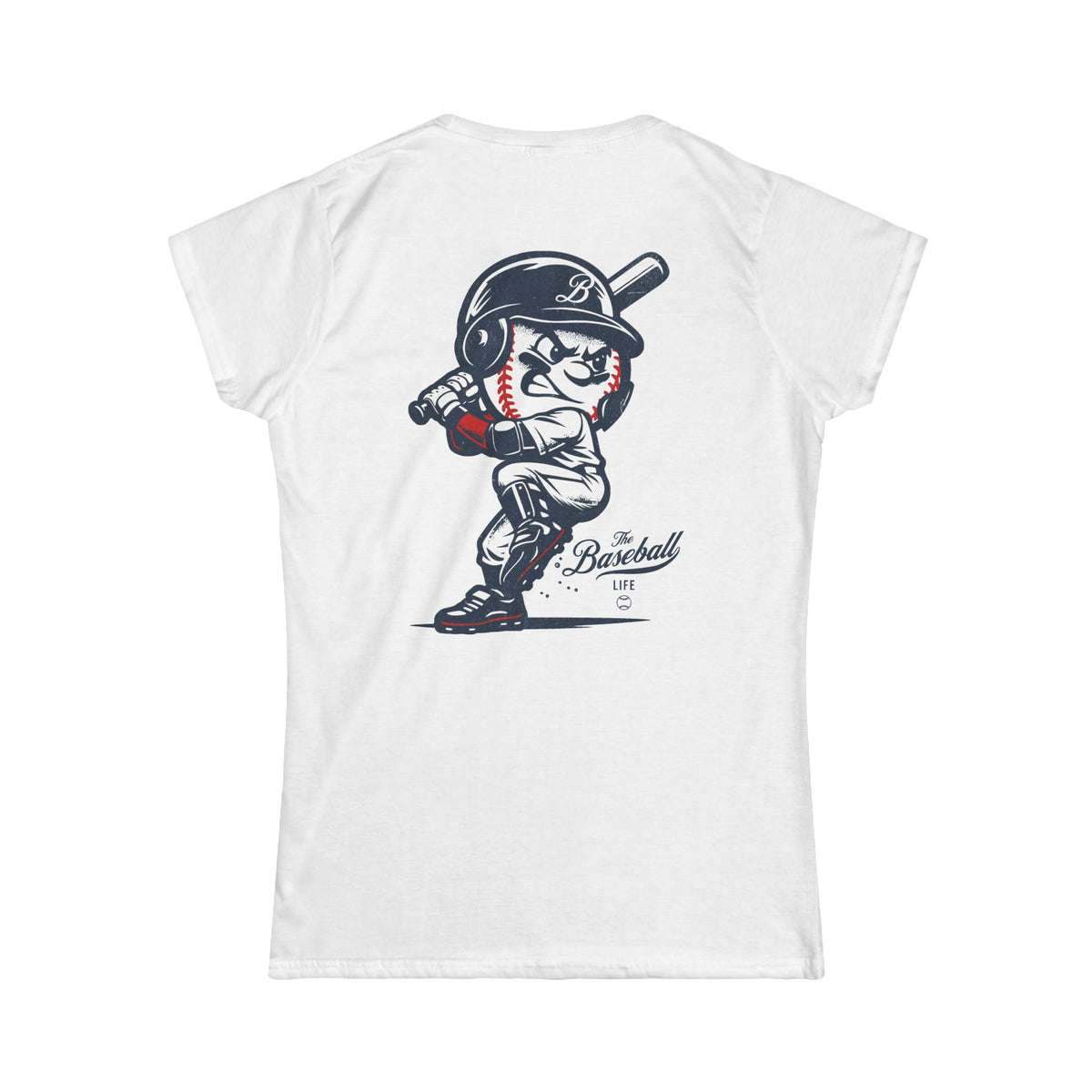 Mr. Baseball Mascot Batting Women's T-Shirt