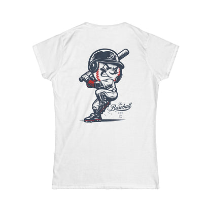 Mr. Baseball Mascot Batting Women's T-Shirt