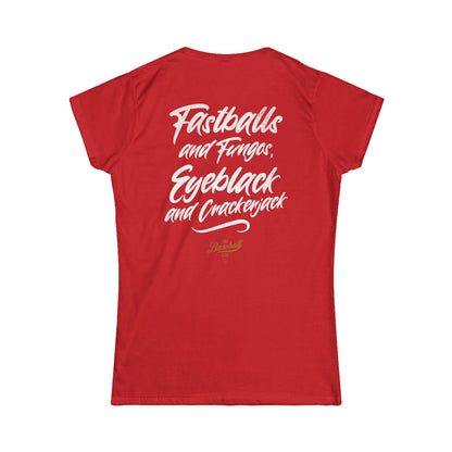Women's Fastballs and Fungos Baseball T-Shirt