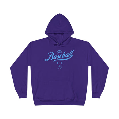 The Baseball Life Hoodie w/Grommets_Carolina Blue Print