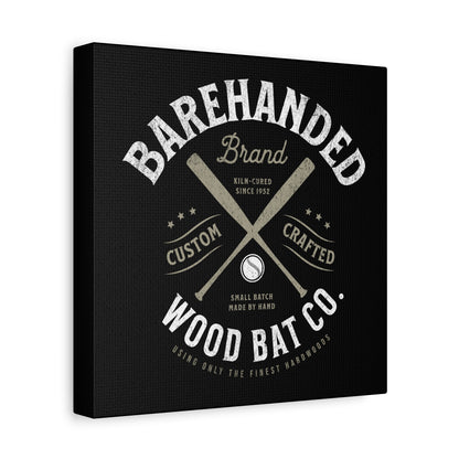 Barehanded Wood Bat Co. Wall Art Canvas_Black