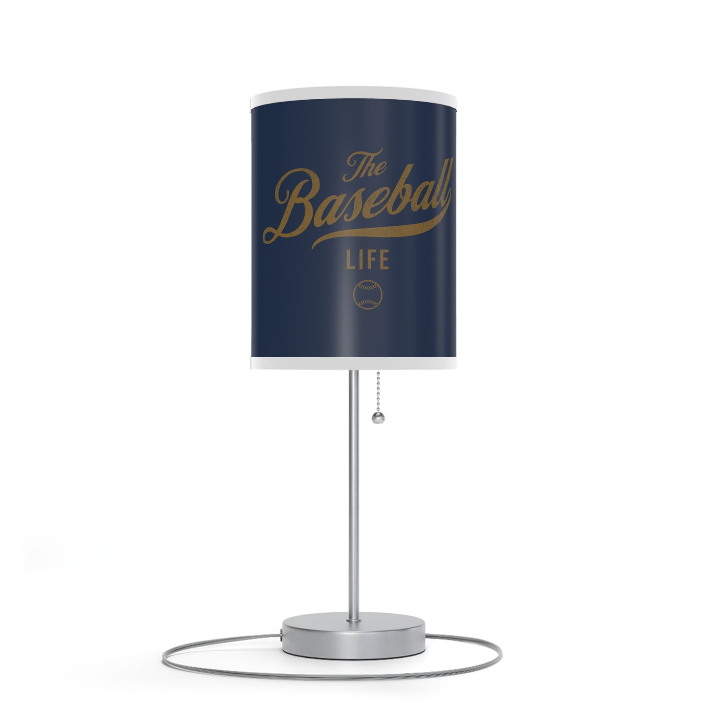 Table Lamp_Navy w Old Gold Print