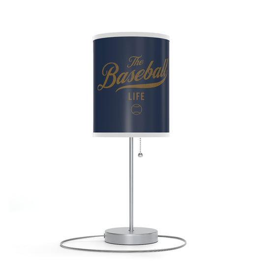 Table Lamp_Navy w Old Gold Print