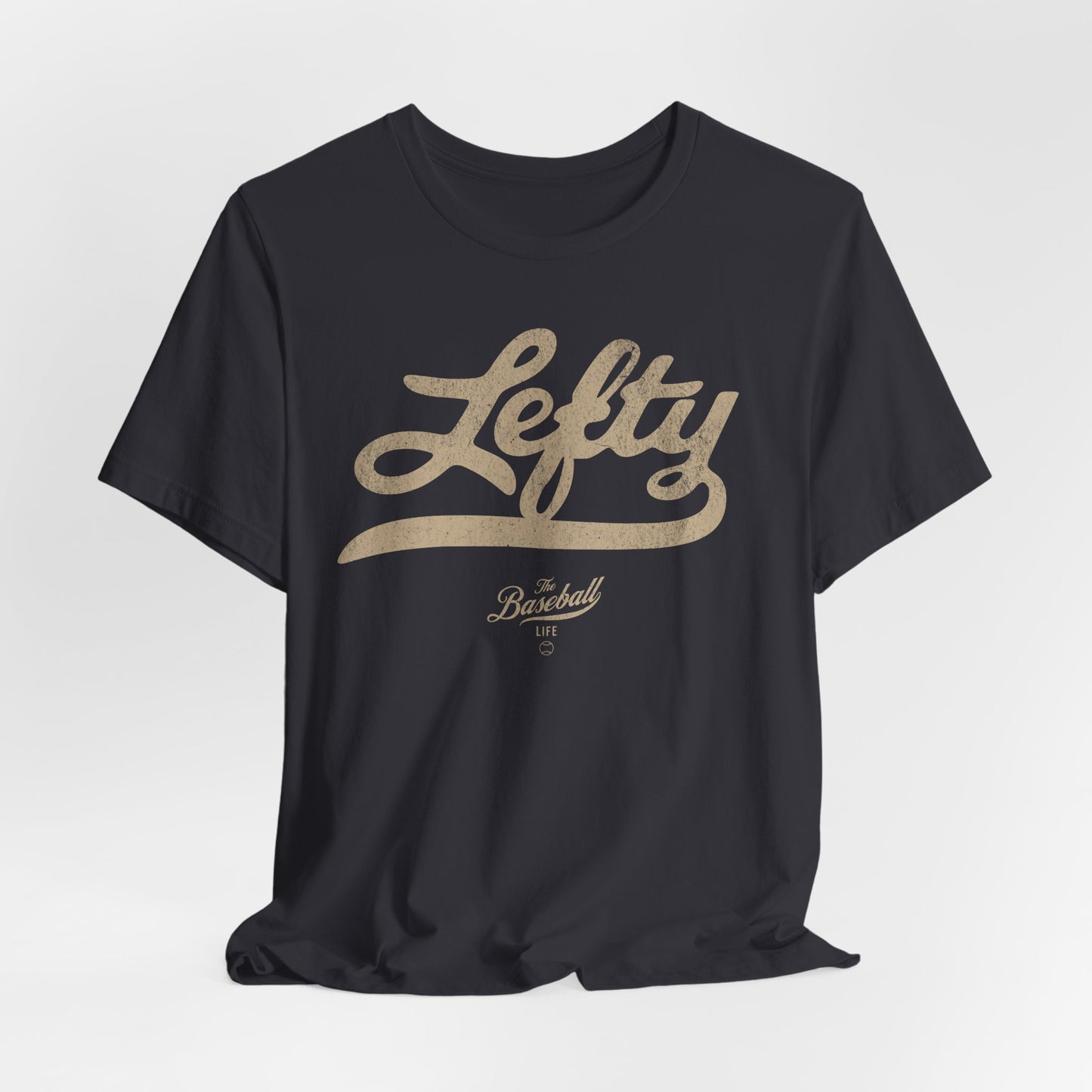 Lefty Baseball T-Shirt - Antique White Print