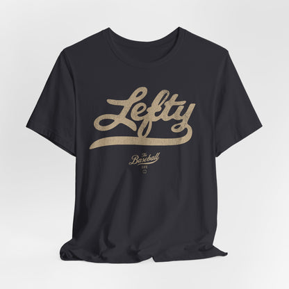 Lefty Baseball T-Shirt - Antique White Print