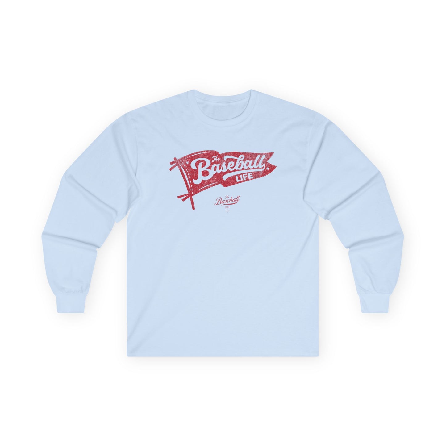 Classic Pennant_Red Print Long-Sleeve T-Shirt