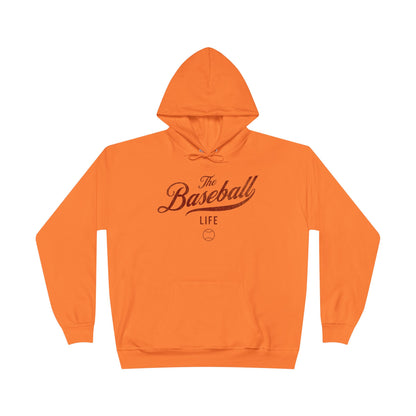 The Baseball Life Hoodie w/Grommets_Maroon Print